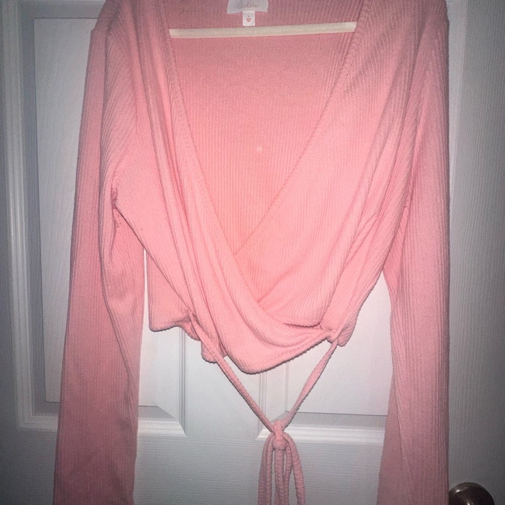 Pink Wrap Top